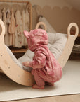 Eared Jumpsuit for Babies and Kids - Pink Lemons