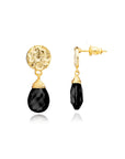 Classic Athena Drop Earrings in Black Onyx