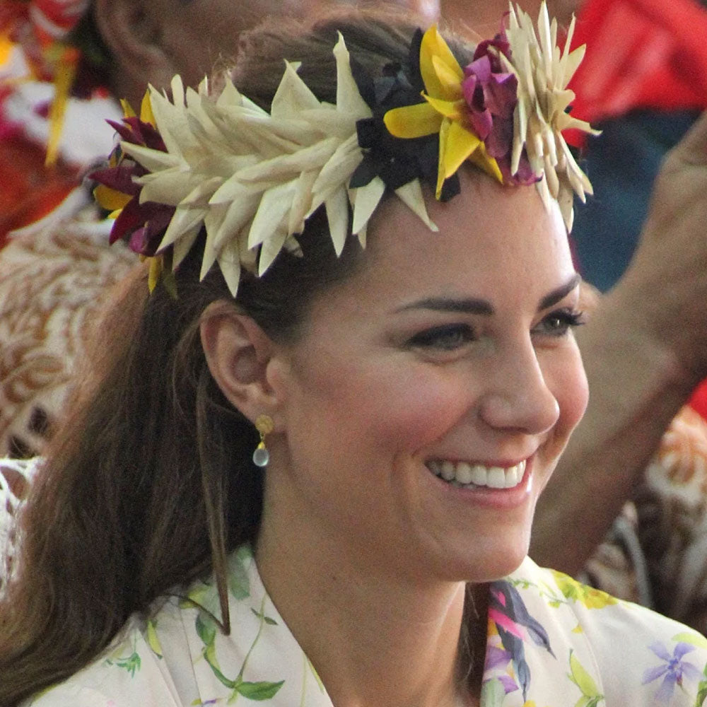 Classic Athena Drop Earrings in Labradorite