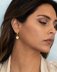 Luna Gemstone Hoops Amethyst
