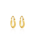 Medusa Gold Snake Scale Hoops