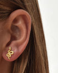 Medusa Mini Snake Stud Earrings