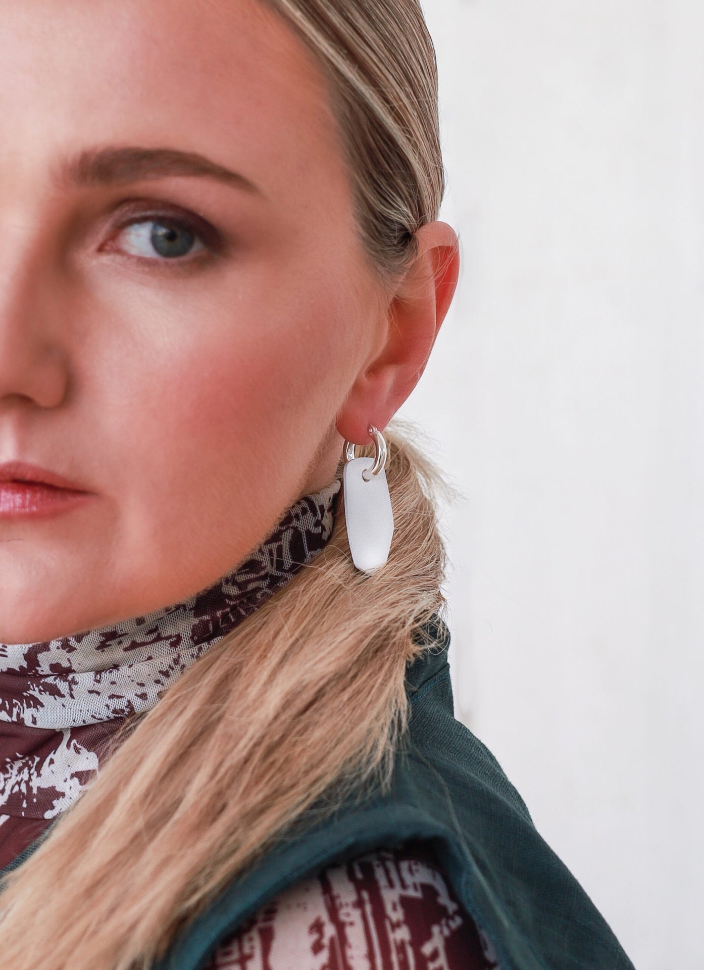 Earrings MIX&amp;MATCH: Customizable Jewelry by Lisa Kroeber - Design Your Style with Mixable Hoops and Plates by Lisa Kroeber Jewellery at www.brixbailey.com