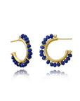 Ophelia Small Gemstone Hoops Lapis