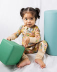 Lil' Earthling Bamboo Zip Onesie - Buttery Soft, Eco-Friendly Baby Sleeper with Fold Over Hands & Feet by NIXX BABY at brixbailey.com