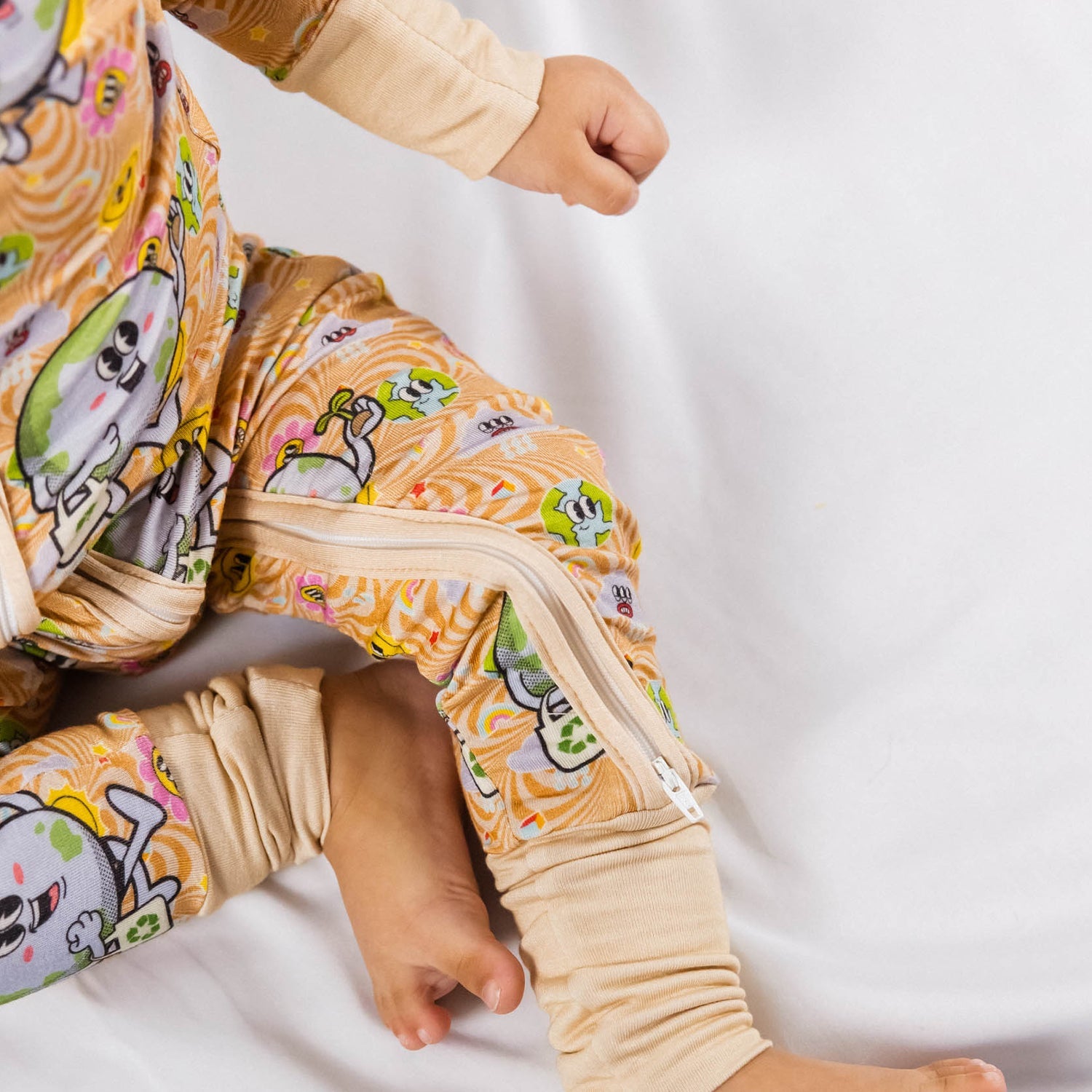 Lil Earthling Bamboo Zip Onesie - Buttery Soft, Stretchy & Eco-Friendly Baby Sleeper by NIXX BABY at brixbailey.com