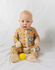 Lil' Earthling Bamboo Zip Onesie - Soft, Stretchy & Hippie Vibe for Baby by NIXX BABY at brixbailey.com