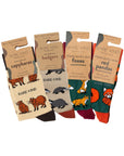 Earthy 4 Pack Bamboo Sock Set