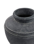 Grey Ceramic Water Pitcher for Indoor and Outdoor Decor
