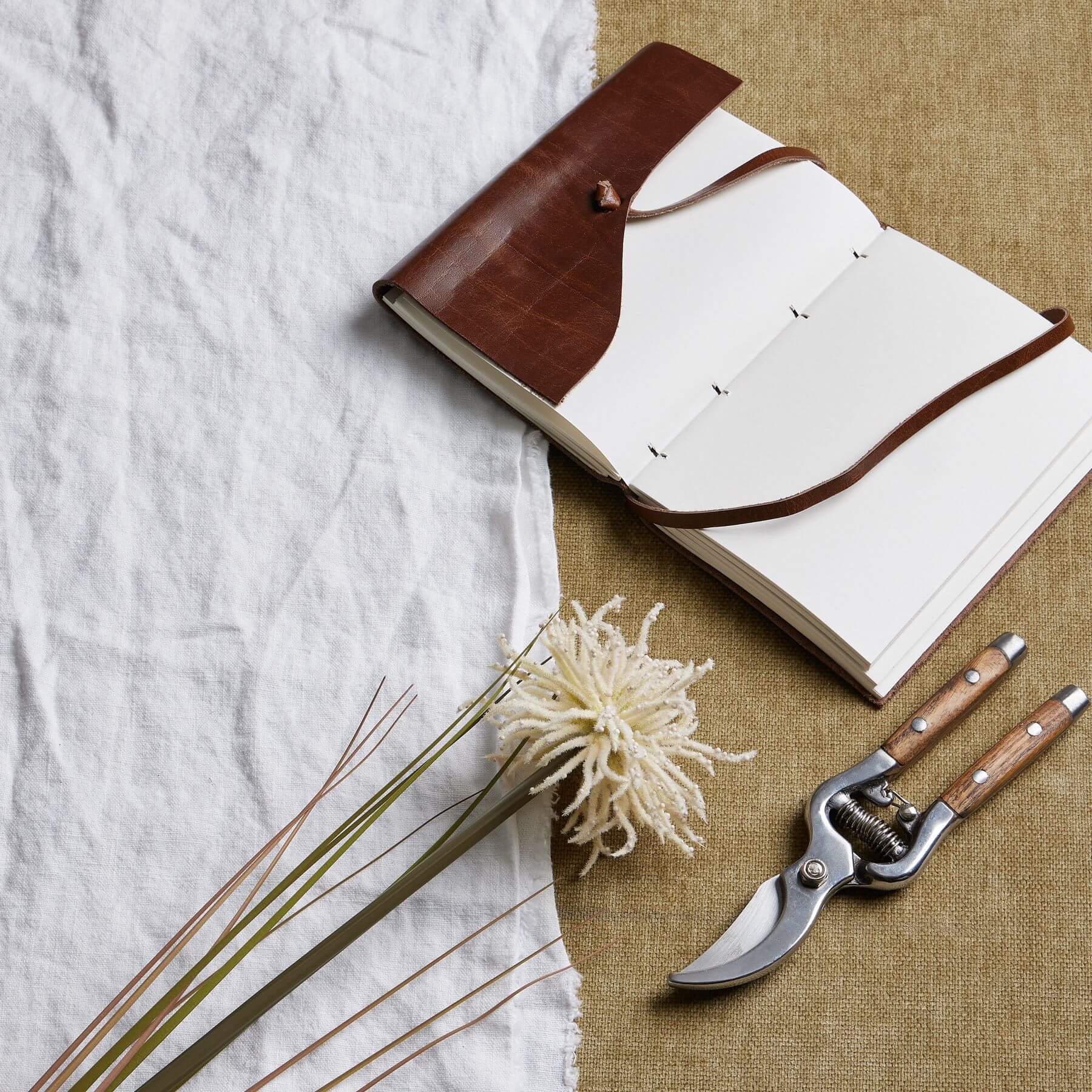 Cream Aster Spider Mum Faux Flower Stem