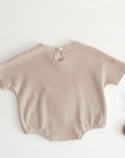 Waffle Bear Bodysuit Brown or Creme