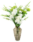 Pack of 6 x Artificial Flowers White Larkspur Artifical Stem 80cm-2