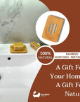 Eco Bath London Bamboo Rectangle Soap Dish