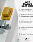 Eco Bath London Bamboo Rectangle Soap Dish