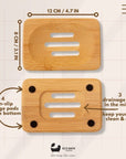 Eco Bath London Bamboo Rectangle Soap Dish