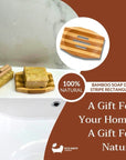 Eco Bath London Bamboo Stripes Rectangle Soap Dish