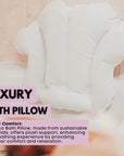 Eco Bath London Bath Pillow - Waterproof Bathtub Pillow for Head & Neck