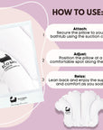 Eco Bath London Bath Pillow - Waterproof Bathtub Pillow for Head & Neck