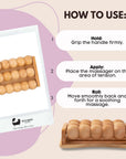 Eco Bath London Foot Roller - Wooden Foot Roller Massager for Pain Relief and Improved Circulation