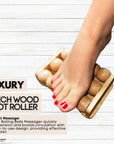 Eco Bath London Foot Roller - Wooden Foot Roller Massager for Pain Relief and Improved Circulation