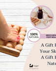 Eco Bath London Foot Roller - Wooden Foot Roller Massager for Pain Relief and Improved Circulation