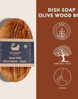 Eco Bath London Olive Wood Boat Shape Soap Dish