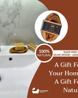 Eco Bath London Olive Wood Leaf Soap Dish