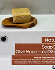 Eco Bath London Olive Wood Leaf Soap Dish