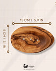 Eco Bath London Olive Wood Leaf Soap Dish