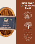 Eco Bath London Olive Wood Oval Soap Dish