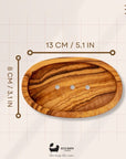 Eco Bath London Olive Wood Oval Soap Dish