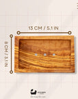 Eco Bath London Olive Wood Rectangle Soap Dish