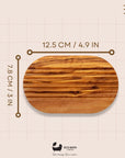 Eco Bath London Olive Wood Ridged Soap Dish