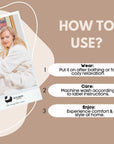 Eco Bath London Organic Cotton Shawl Collar Bath Robe - 100% Certified Organic Cotton