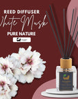 Eco Bath London Reed Diffuser Collection - Luxurious Home Fragrance, Long-Lasting Room Diffusers with Natural Essential Oils, 100ml (3.38 Fl.Oz), Multiple Scents Available