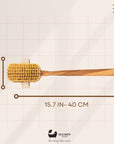 Eco Bath London Luxury Natural Sisal Olive Wood Body Brush - The Ultimate Dry Brushing Body Brush