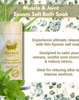 Eco Bath London Muscle and Joint Epsom Salt Bath Soak - Tube