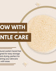 Eco Bath London Natural Loofah Face Exfoliating Scrubber Pads - 6 Count (1 Pack)