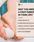 Eco Bath Natural Pumice Volcanic Stone (Smooth with Rope)