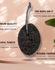 Eco Bath Natural Pumice Volcanic Stone (Smooth with Rope)