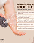 Eco Bath Natural Pumice Volcanic Stone (Smooth with Rope)