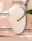 Eco Bath Natural Pumice Volcanic Stone (Smooth with Rope)