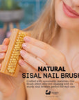 Eco Bath Natural Sisal Nail Brush Collection - Available in Beech Wood, Walnut Wood and Olive Wood