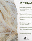 Eco Bath Natural Sisal Hemp Bath Scrubber