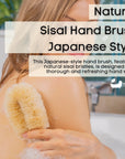 Eco Bath Natural Sisal Round Brush Japanese Style