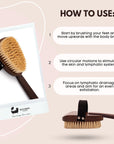 Eco Bath London Natural Sisal Walnut Wood Body Brush - Luxurious Dry Brushing Body Brush