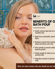 Eco Bath London Ramie Bath Puff - Soft Body Scrubber Bath Sponge