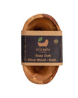 Eco Bath Soap Dish - Olive Wood Bath Shape
