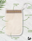 Eco Bath London Turkish Bath Mitt Fine Texture - Skin Exfoliating Glove