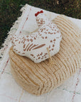Hen Shaped Decorative Cotton Pillow